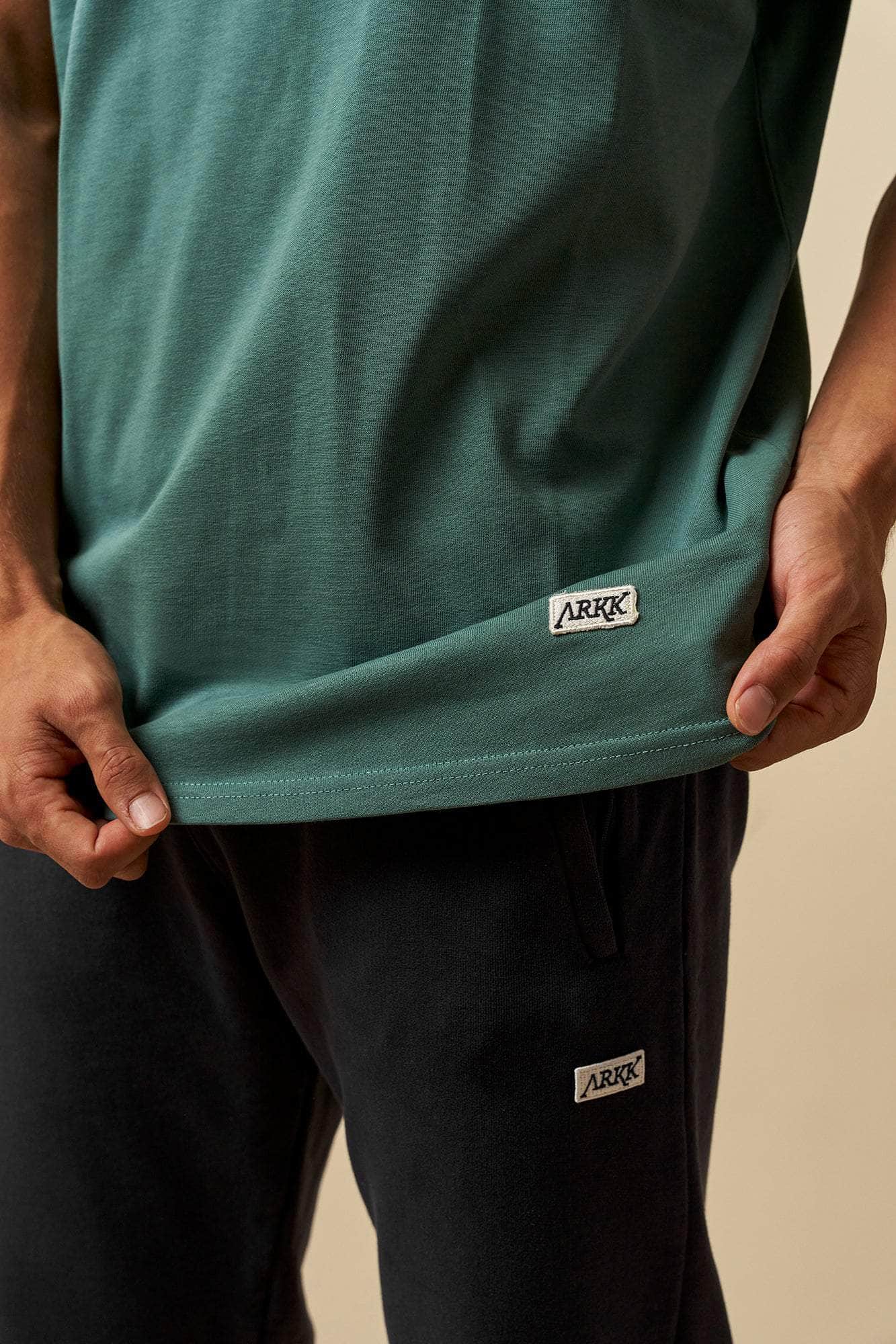 ARKK Apparel ARKK Box Logo Tee | Silver Pine T-Shirt